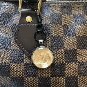 Handmade LV bag charm/keychain